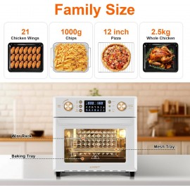 LLIVEKIT 26L Air Fryer Oven, Oil Free Air Fryer with 14 Programmes, 36