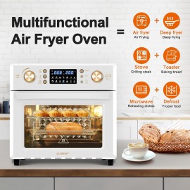 LLIVEKIT 26L Air Fryer Oven, Oil Free Air Fryer with 14 Programmes, 36