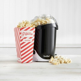 VonShef Popcorn Maker – 1200W Popcorn Machine with Hot Air Circulation