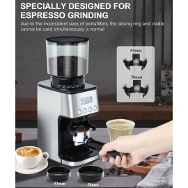 Homtone Coffee Grinder Electric Conical Burr, Adjustable Coffee Grinde