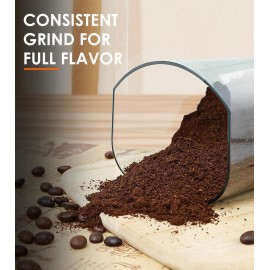 Homtone Coffee Grinder Electric Conical Burr, Adjustable Coffee Grinde