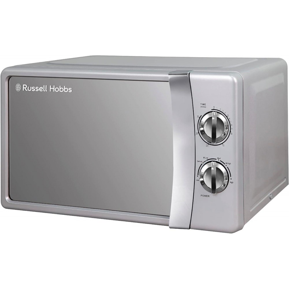 Russell Hobbs RHMM701S 17 Litre 700 W Silver Solo Manual Microwave wit