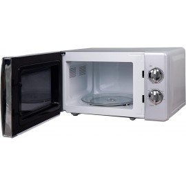 Russell Hobbs RHMM701S 17 Litre 700 W Silver Solo Manual Microwave wit