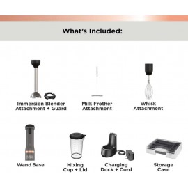 BLACK+DECKER Kitchen Wand Cordless Immersion Blender, 3 in 1 Multi Too
