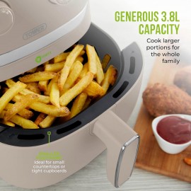 Tower, T17126MSH, Vortx Air Fryer with Manual Controls, 1500W, 3.8L, L