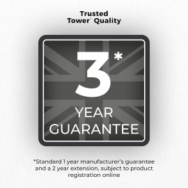 Tower, T17126MSH, Vortx Air Fryer with Manual Controls, 1500W, 3.8L, L