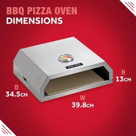 George Foreman Pizza Oven 12 BBQ Grill Top with Paddle, Suitable on Ch