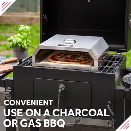 George Foreman Pizza Oven 12 BBQ Grill Top with Paddle, Suitable on Ch