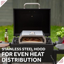 George Foreman Pizza Oven 12 BBQ Grill Top with Paddle, Suitable on Ch