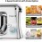 Vospeed 9 IN 1 Stand Mixer, 850W Tilt-Head Multifunctional Electric Mi