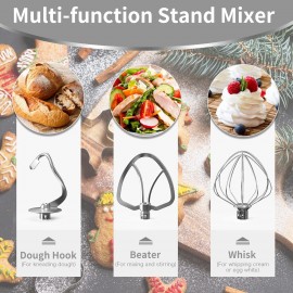 Vospeed 9 IN 1 Stand Mixer, 850W Tilt-Head Multifunctional Electric Mi