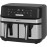 EMtronics Dual Air Fryer Extra Large Family Size Double XL 9 Litre wit