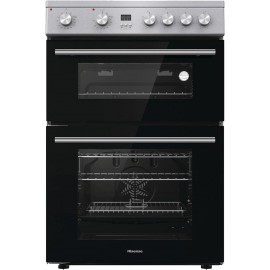 Hisense HDE3211BXUK 60cm Electric Cooker with Ceramic Hob - Brushed st