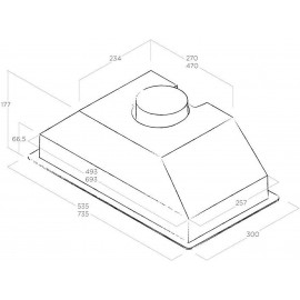 Elica Deluxe 74cm Canopy Cooker Hood - Stainless Steel
