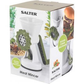 Salter BW06543 Meat Mincer with 2 Blade Attachments, Fine/Coarse Manua