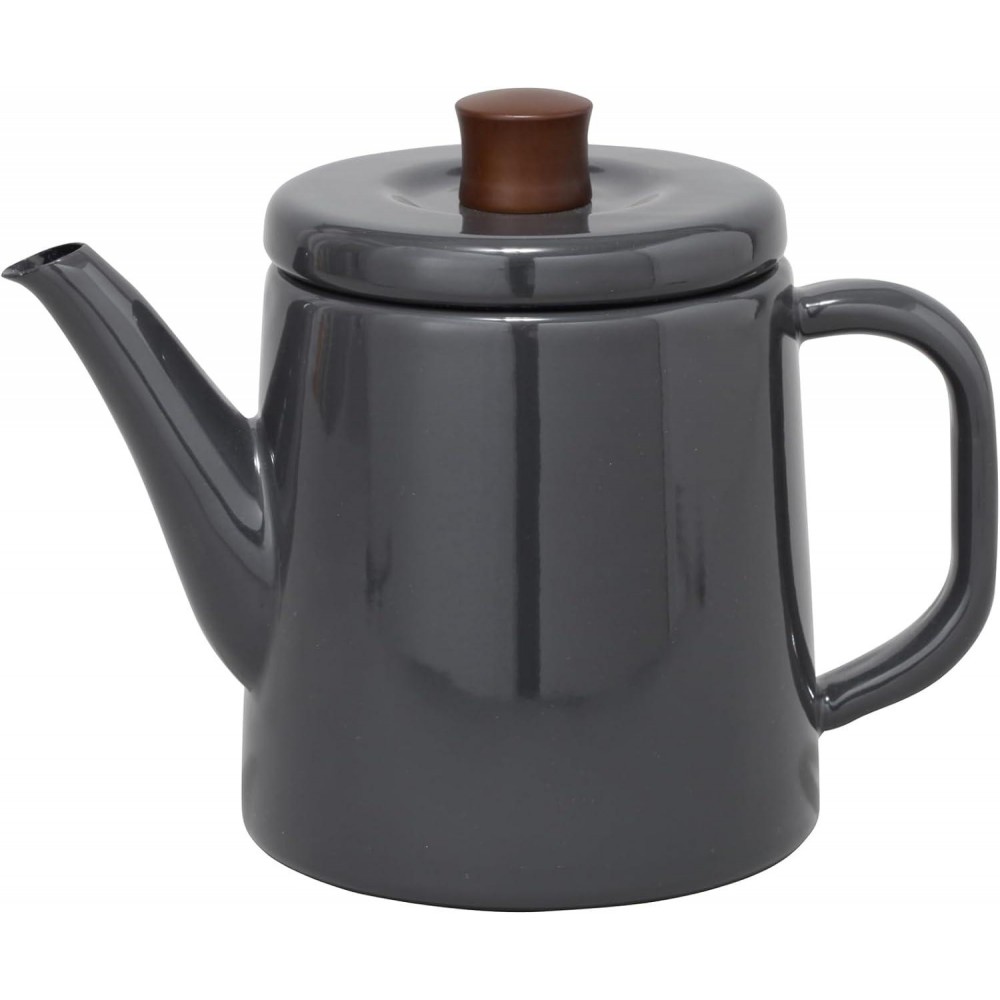 Noda Enamel Kettle, 0.3 gal (1.5 L), Enameled Porchka Pot, Made in Jap