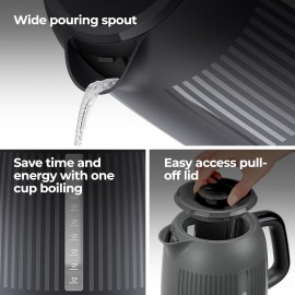 Kenwood Dusk Electric Kettle, 360° Swivel Base, Water Level Indicator,