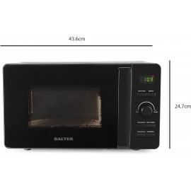 Salter EK5653MBLK Kuro 20L Digital Microwave – 800 W Solo Freestanding