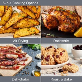 Quest 12L Digital Air Fryer Oven/Large Family Size / 5 in 1/6 Accessor