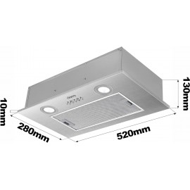 CIARRA Integrated Cooker Hood 52cm CBCS5913A Stainless Steel Built in