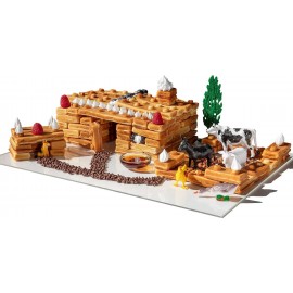 Building Brick Electric Waffle Maker- Cook Fun, Buildable Waffles, Pan