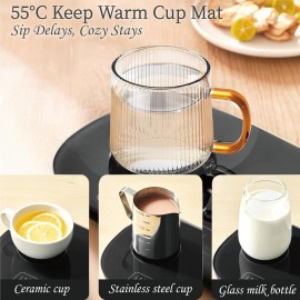 Electric Tea Kettle with Infuser and Warmer, YOKEKON Small Glass Tea M