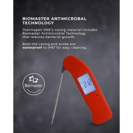 Thermapen ONE Digital Meat Thermometer — Instant 1 Second Readings, IP