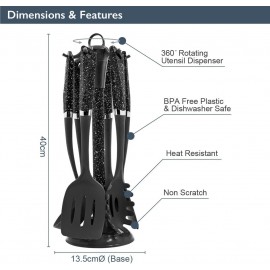 Blackmoor 66779 6-Piece Kitchen Utensils Set / Non-Scratch & Heat Resi