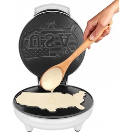 Great American USA Waffle Maker for 4th of July Parties - Make Giant 7