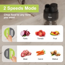 Food Processors,Samll Meat Grinder & Veggie Chopper with 2 Bowls, Elec