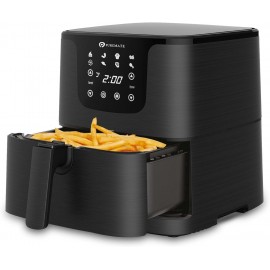 PureMate Air Fryer with Digital Display & Recipes Book, 5.5L Healthy O