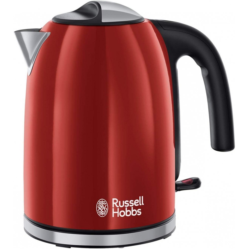 Russell Hobbs 20412 Stainless Steel Electric Kettle, 1.7 Litre, Red