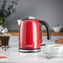 Russell Hobbs 20412 Stainless Steel Electric Kettle, 1.7 Litre, Red