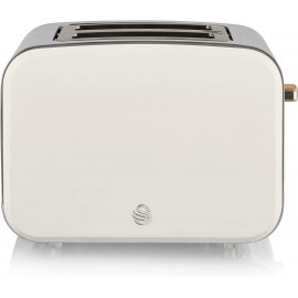 Salton Swan Nordic Toaster 2 Slice, 3 Modes with 6 Power Settings, Sli