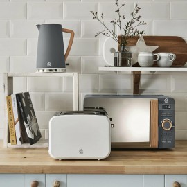 Salton Swan Nordic Toaster 2 Slice, 3 Modes with 6 Power Settings, Sli