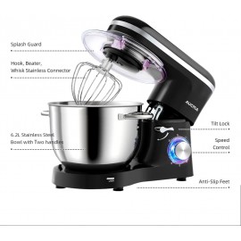 Aucma Stand Mixer, 6.2L Food Mixers for Baking, Electric Kitchen Mixer