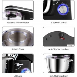 Aucma Stand Mixer, 6.2L Food Mixers for Baking, Electric Kitchen Mixer