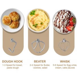 Stand Mixer, Vospeed Food Mixer Dough Blender, 6.2L 1500W Electric Cak