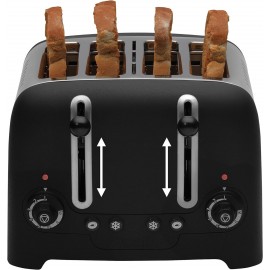 Dualit 46205 4 Slot Lite Toaster in Black Finish