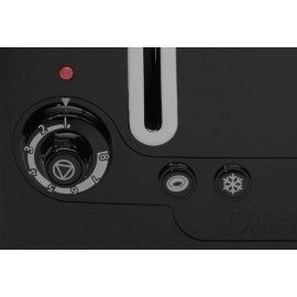 Dualit 46205 4 Slot Lite Toaster in Black Finish