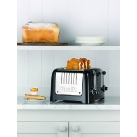 Dualit 46205 4 Slot Lite Toaster in Black Finish