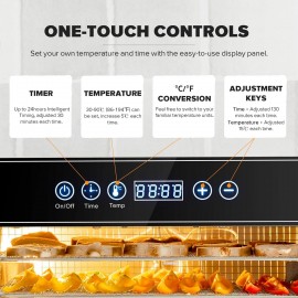 Kwasyo 8 Tray Stainless Steel Food Dehydrator, Dryer uk with 30-90°C A