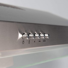 SIA VSR60SS 60cm Stainless Steel Visor Cooker Hood Extractor Fan And 3