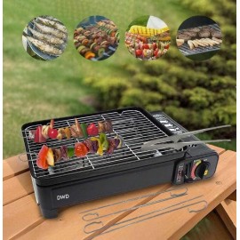 DWD Sizzle Table-Top Camping Barbecue BBQ Grill - Portable Gas Stove C