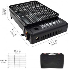 DWD Sizzle Table-Top Camping Barbecue BBQ Grill - Portable Gas Stove C