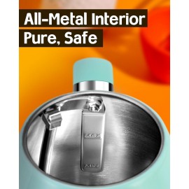 Hazel Quinn Retro Electric Kettle - 1.7 Liters / 57.5 Ounces Tea Kettl