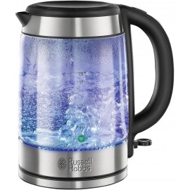 Russell Hobbs Illuminating 1.7L Electric Cordless Glass Kettle with bl