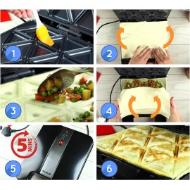 Samosa Maker by StarBlue with Free Recipe Ebook– Make 15 Indian Style