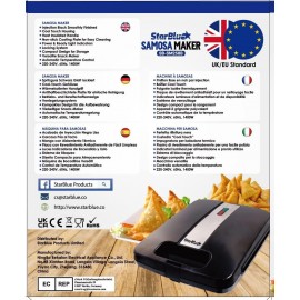 Samosa Maker by StarBlue with Free Recipe Ebook– Make 15 Indian Style