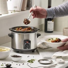 Lakeland 1.5L Slow Cooker – Ideal For 1 – 3 People With 3 Heat Setting